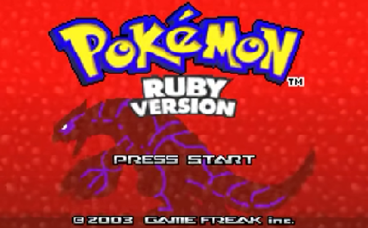 Pokemon Ruby Title Screen